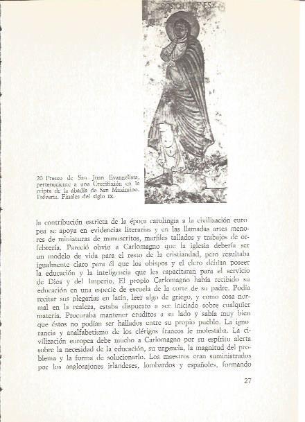 LAMINA V02535: Fresco de San Juan Bautista, cripta de la abadia de San Maximino, Treveris