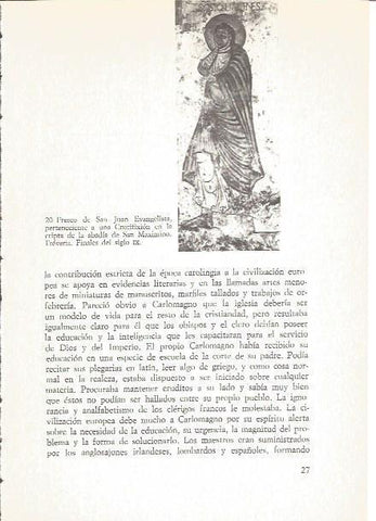 LAMINA V02535: Fresco de San Juan Bautista, cripta de la abadia de San Maximino, Treveris