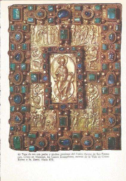 LAMINA V02546: Cristo en Majestad. Tapa de oro del Codex Areus de Emmeram