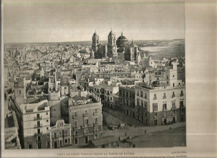 LAMINA V02670: Vista de Cadiz tomada desde la Torre de Tavira
