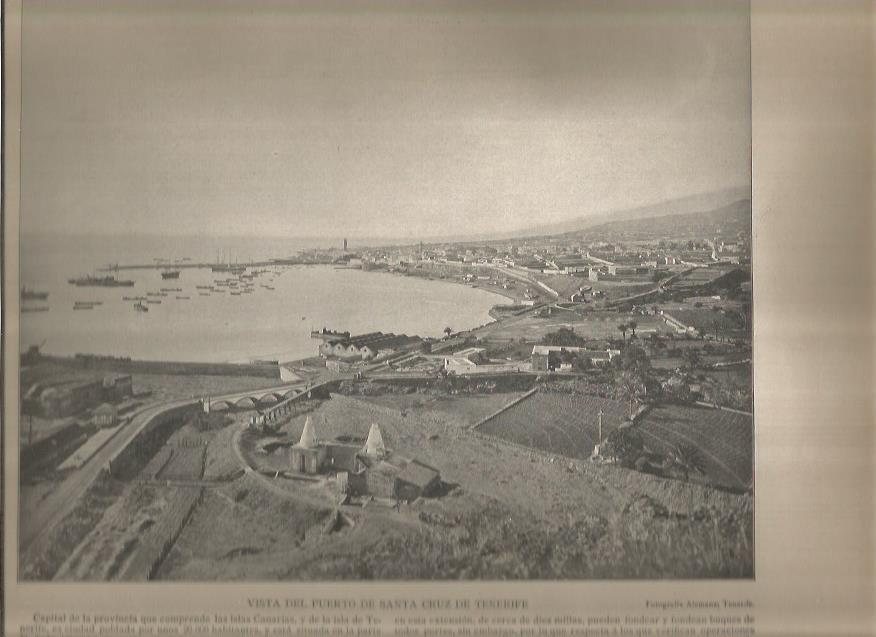 LAMINA V02820: Vista del puerto de Santa Cruz de Tenerife