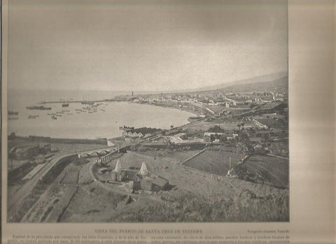 LAMINA V02820: Vista del puerto de Santa Cruz de Tenerife