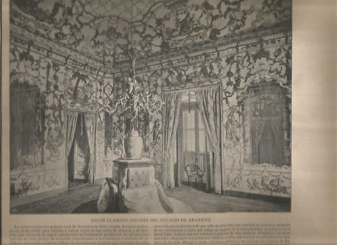 LAMINA V02825: Salon japones del Palacio de Aranjuez