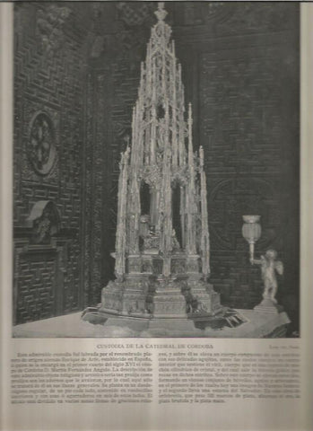 LAMINA V02843: Custodia de la catedral de Cordoba