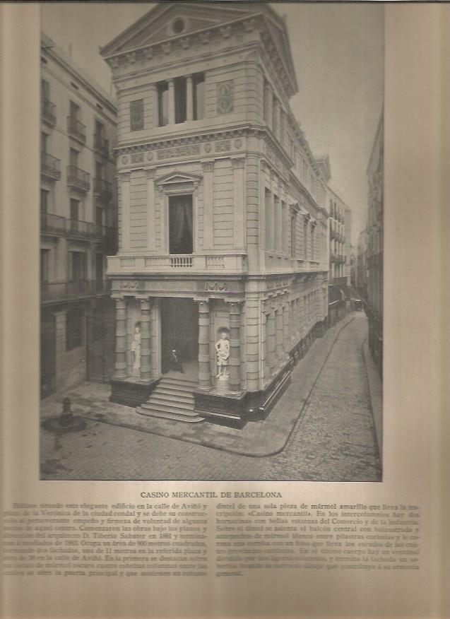 LAMINA V02792: Casino mercantil de Barcelona