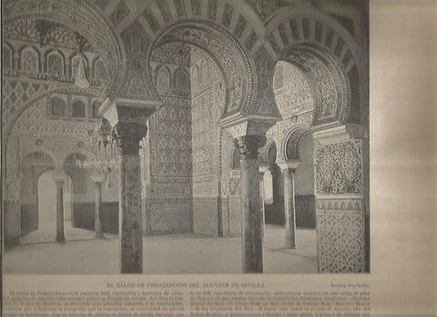 LAMINA V02793: Salon de Embajadores del Alcazar de Sevilla