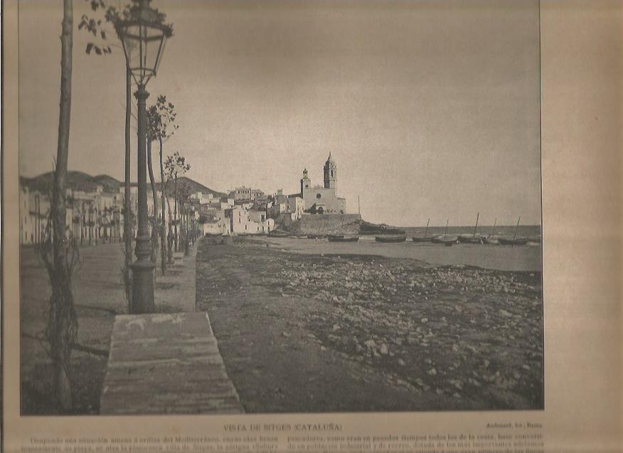 LAMINA V02800: Vista de Sitges, Barcelona