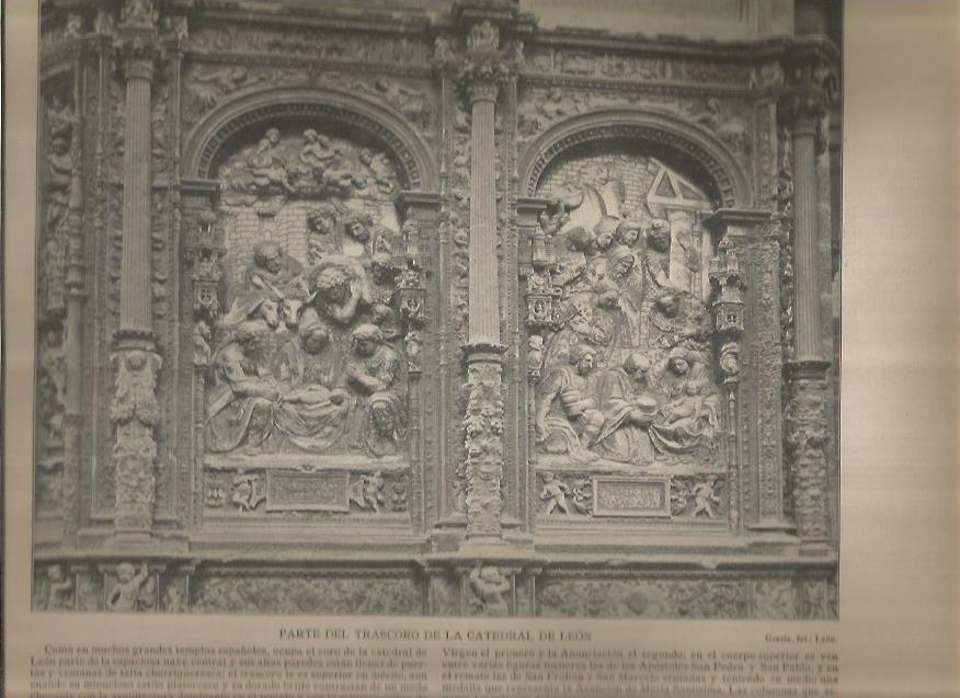 LAMINA V02805: Parte del trascorro, Catedral de Leon