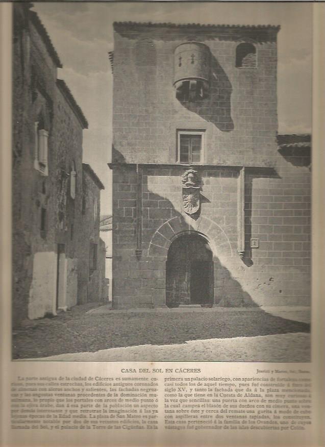 LAMINA V02807:  Casa del Sol de Caceres