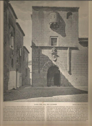 LAMINA V02807:  Casa del Sol de Caceres