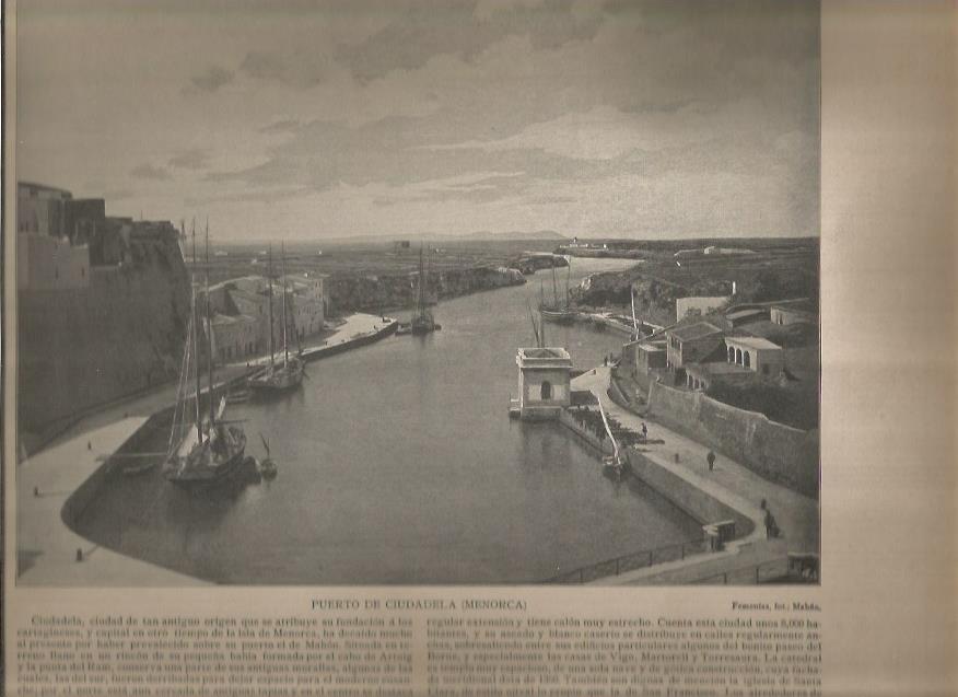 LAMINA V02810: Puerto de Ciudadela, Menorca