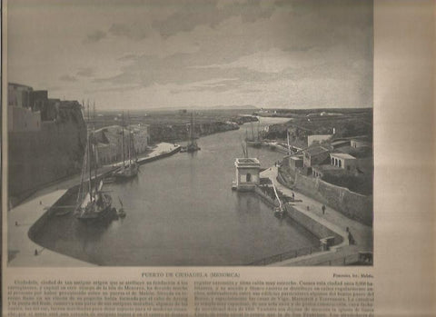 LAMINA V02810: Puerto de Ciudadela, Menorca