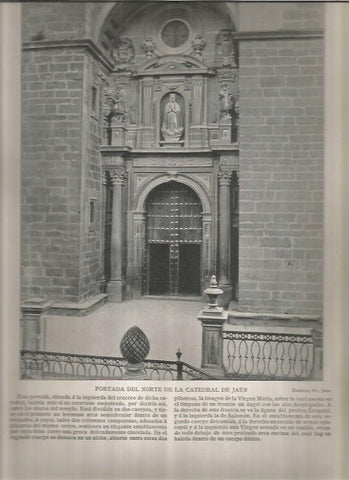 LAMINA V02846: Portada del Norte, Catedral de Jaen