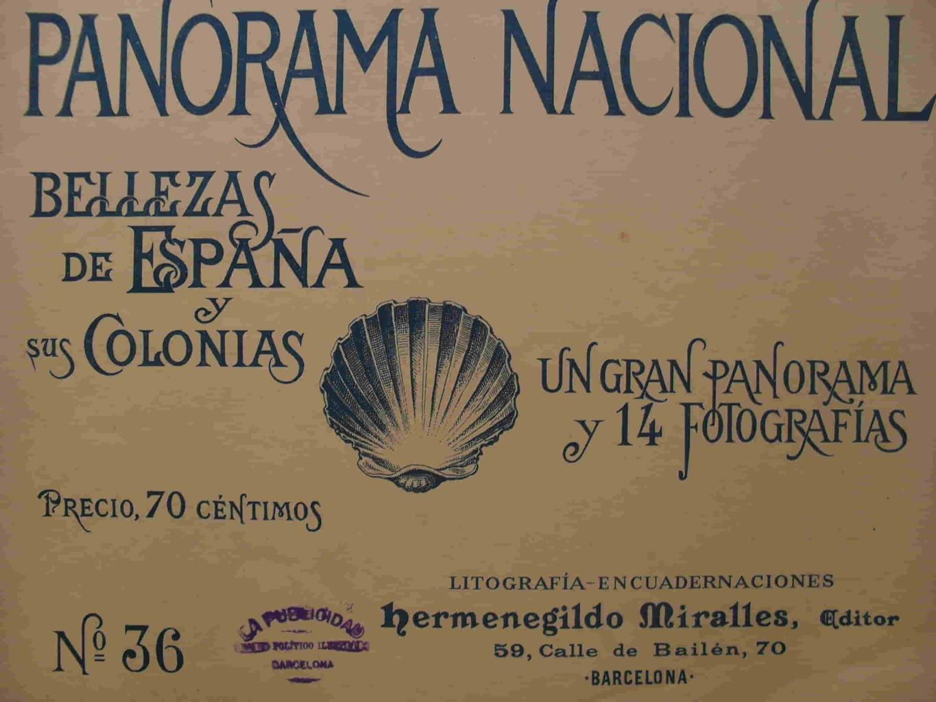 LAMINA V02879: Portada Panorama Nacional. Bellezas de España y sus Colonias numero 36