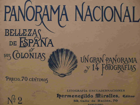 LAMINA V02880: Portada Panorama Nacional. Bellezas de España y sus Colonias numero 2