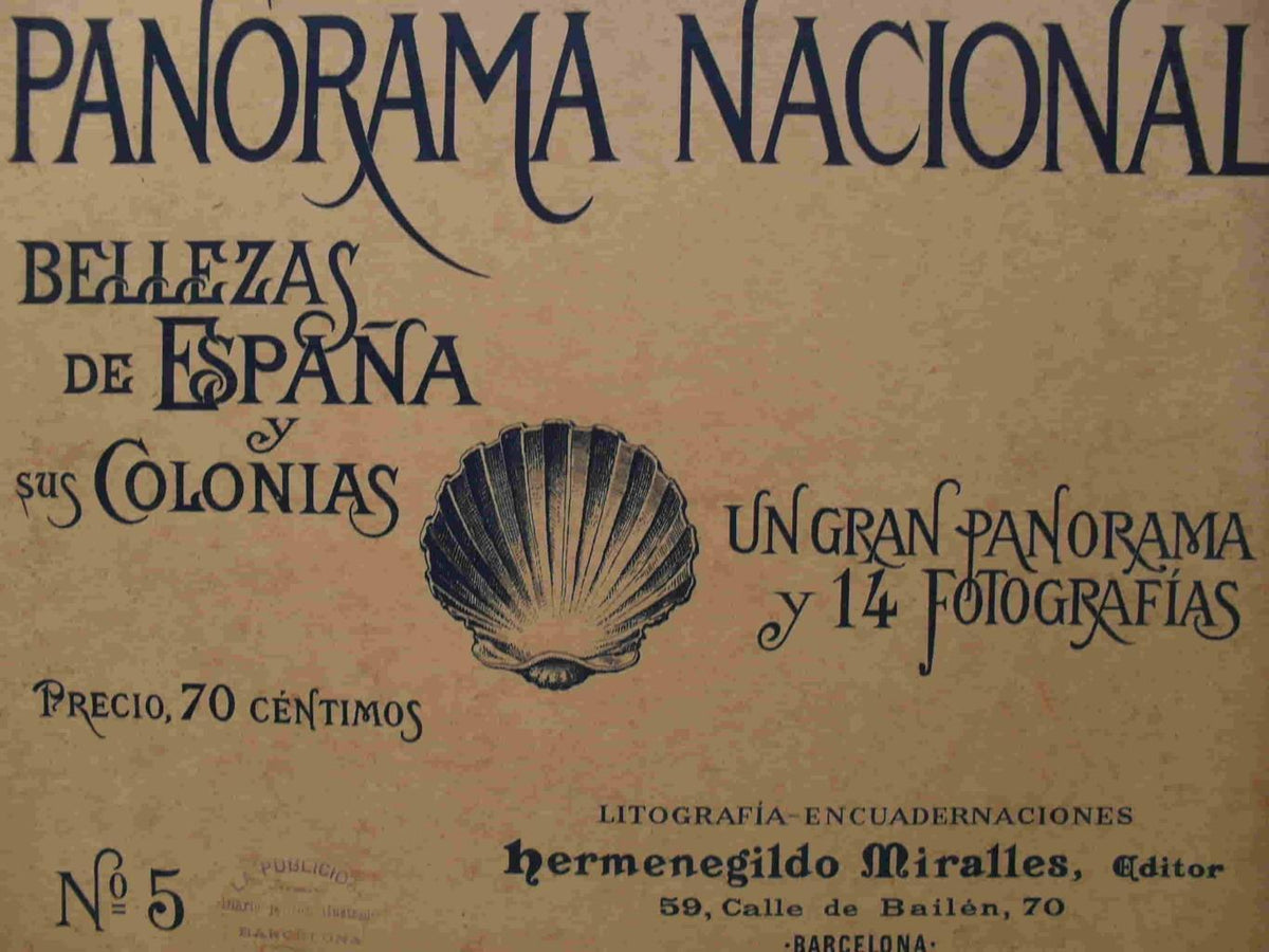 LAMINA V02886: Portada Panorama Nacional. Bellezas de España y sus Colonias numero 5