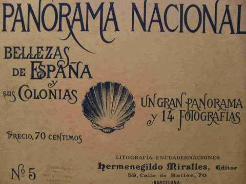 LAMINA V02886: Portada Panorama Nacional. Bellezas de España y sus Colonias numero 5