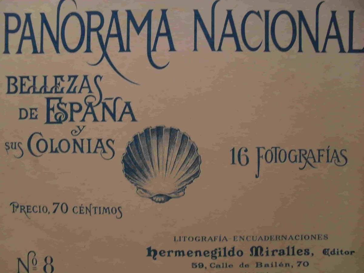 LAMINA V02887: Portada Panorama Nacional. Bellezas de España y sus Colonias numero 8
