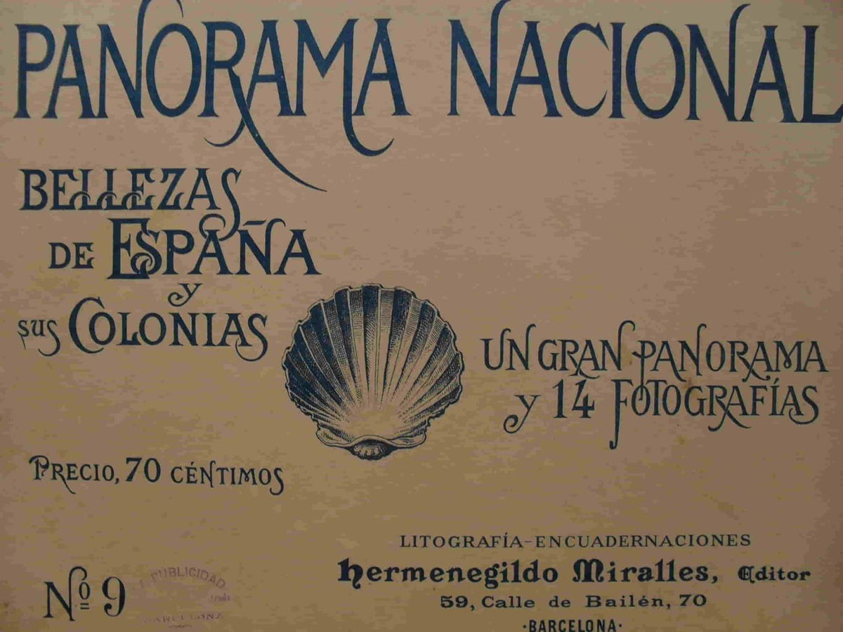 LAMINA V02888: Portada Panorama Nacional. Bellezas de España y sus Colonias numero 9