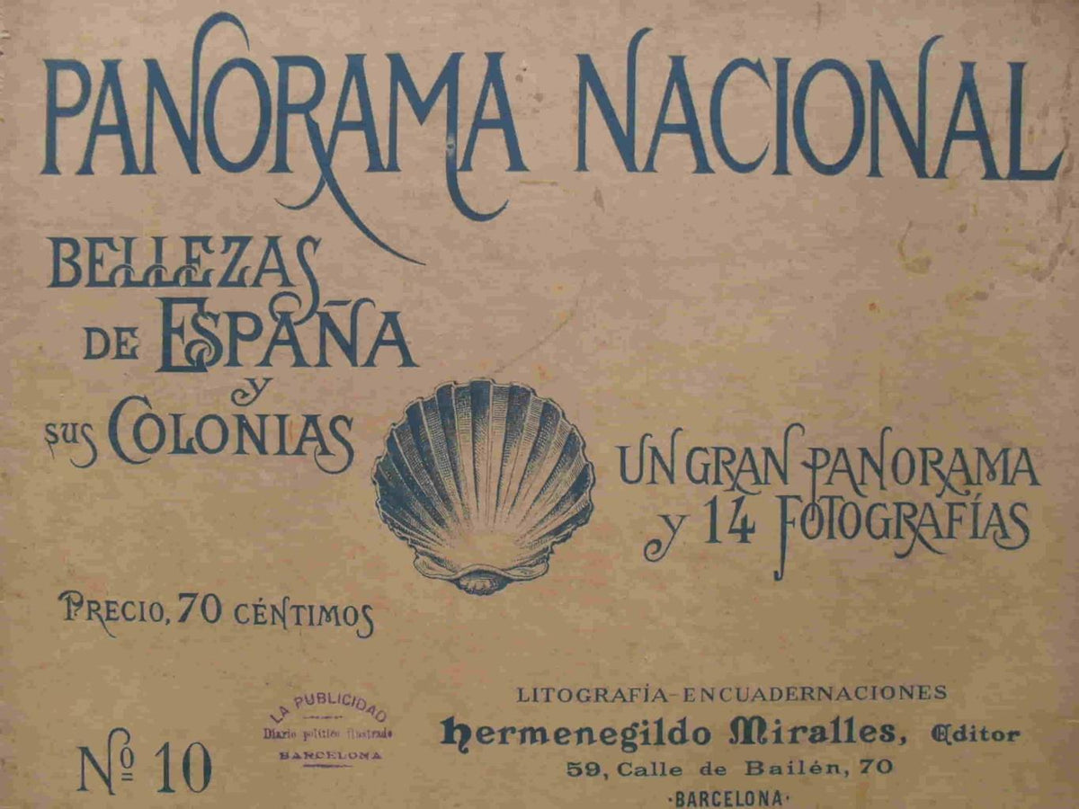 LAMINA V02889: Portada Panorama Nacional. Bellezas de España y sus Colonias numero 10