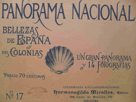 LAMINA V02891: Portada Panorama Nacional. Bellezas de España y sus Colonias numero 17 