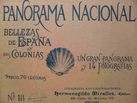LAMINA V02892: Portada Panorama Nacional. Bellezas de España y sus Colonias numero 18 