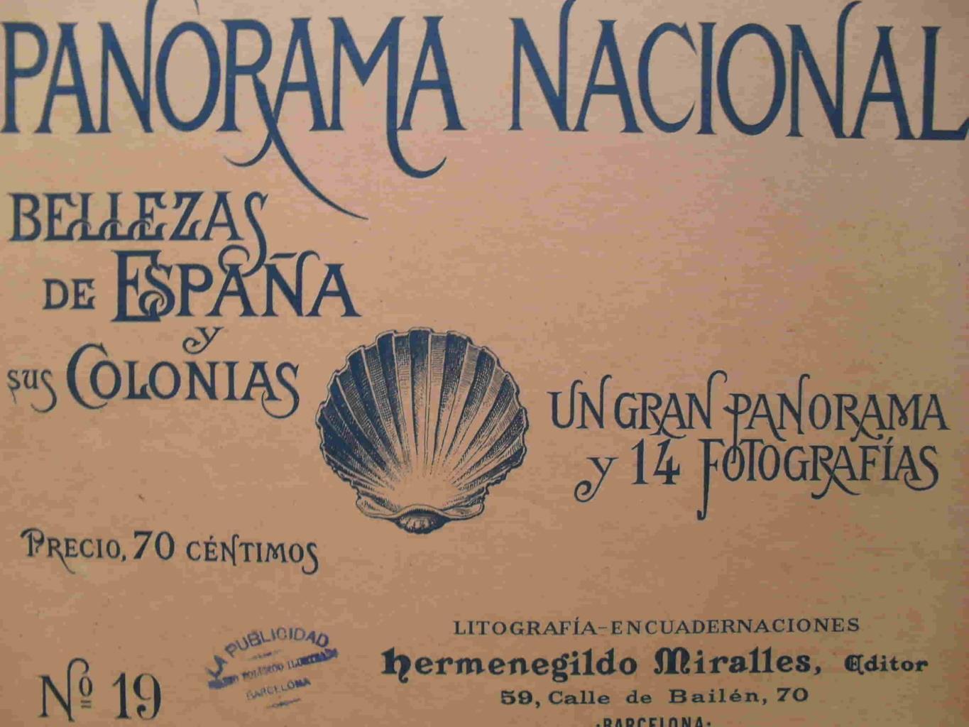 LAMINA V02893: Portada Panorama Nacional. Bellezas de España y sus Colonias numero 19