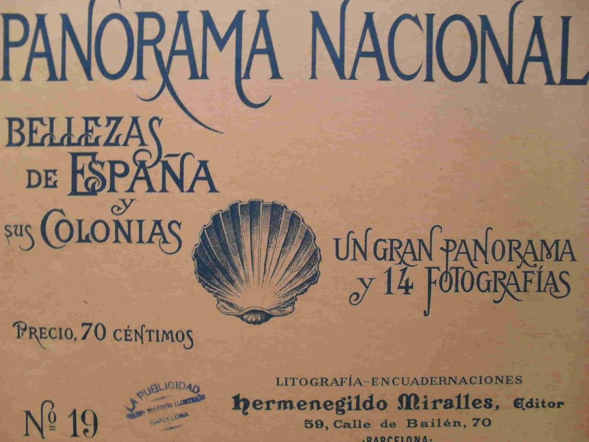 LAMINA V02893: Portada Panorama Nacional. Bellezas de España y sus Colonias numero 19