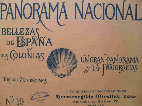 LAMINA V02893: Portada Panorama Nacional. Bellezas de España y sus Colonias numero 19