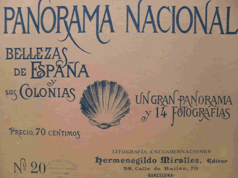 LAMINA V02894: Portada Panorama Nacional. Bellezas de España y sus Colonias numero 20 