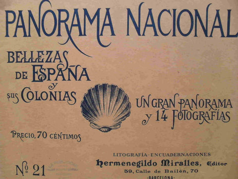 LAMINA V02895: Portada Panorama Nacional. Bellezas de España y sus Colonias numero 21