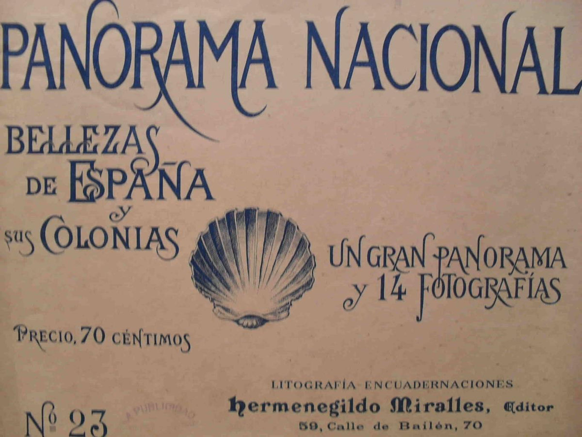 LAMINA V02896: Portada Panorama Nacional. Bellezas de España y sus Colonias numero 23