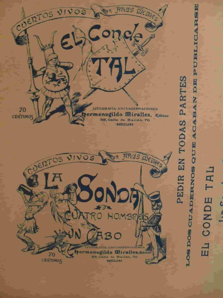 LAMINA V02898: Publicidad Panorama Nacional Bellezas de España y sus Colonias. El Conde Tal