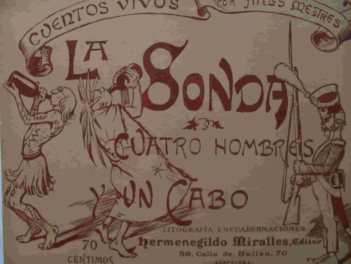 LAMINA V02901: Publicidad Panorama Nacional Bellezas de España y sus Colonias. La Sonda