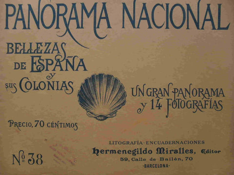 LAMINA V02878: Portada Panorama Nacional. Bellezas de España y sus Colonias numero 38