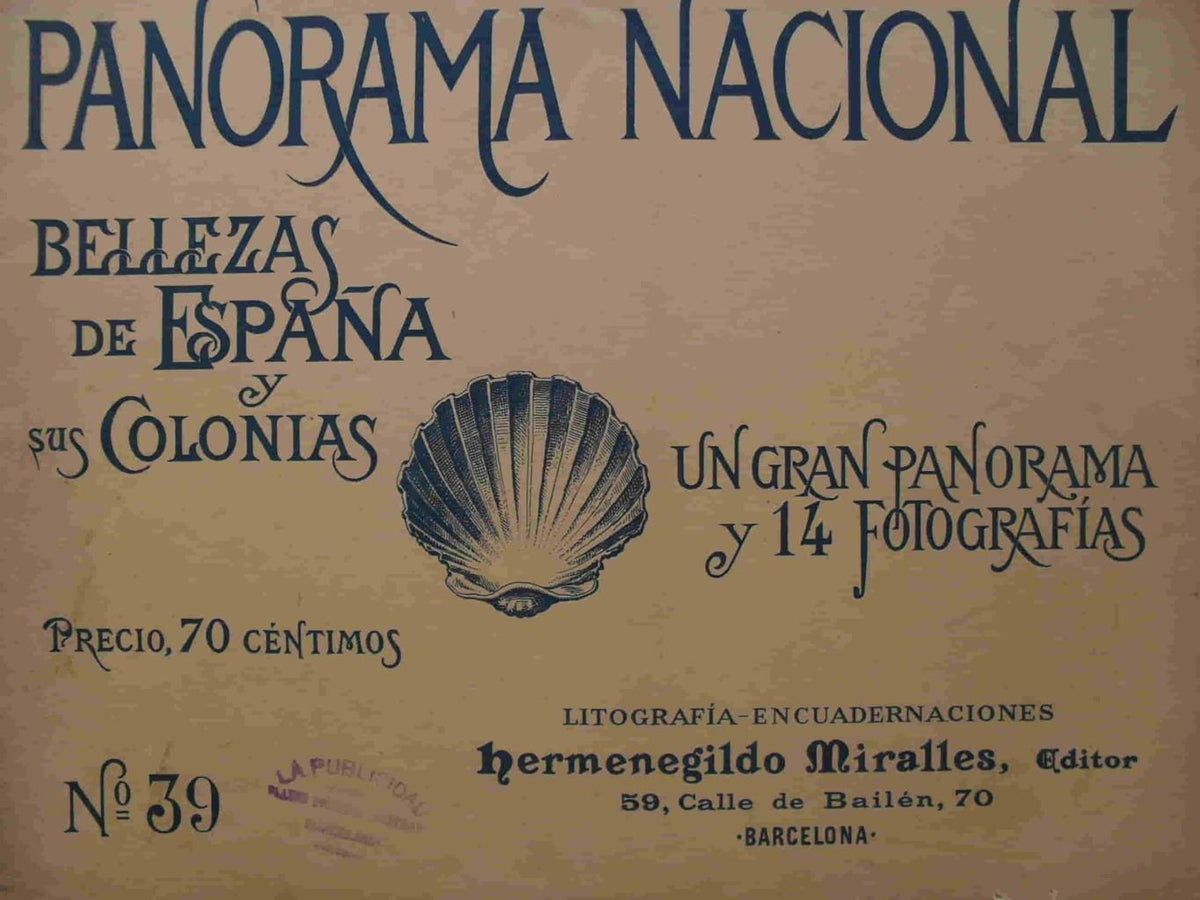 LAMINA V02877: Portada Panorama Nacional. Bellezas de España y sus Colonias numero 39