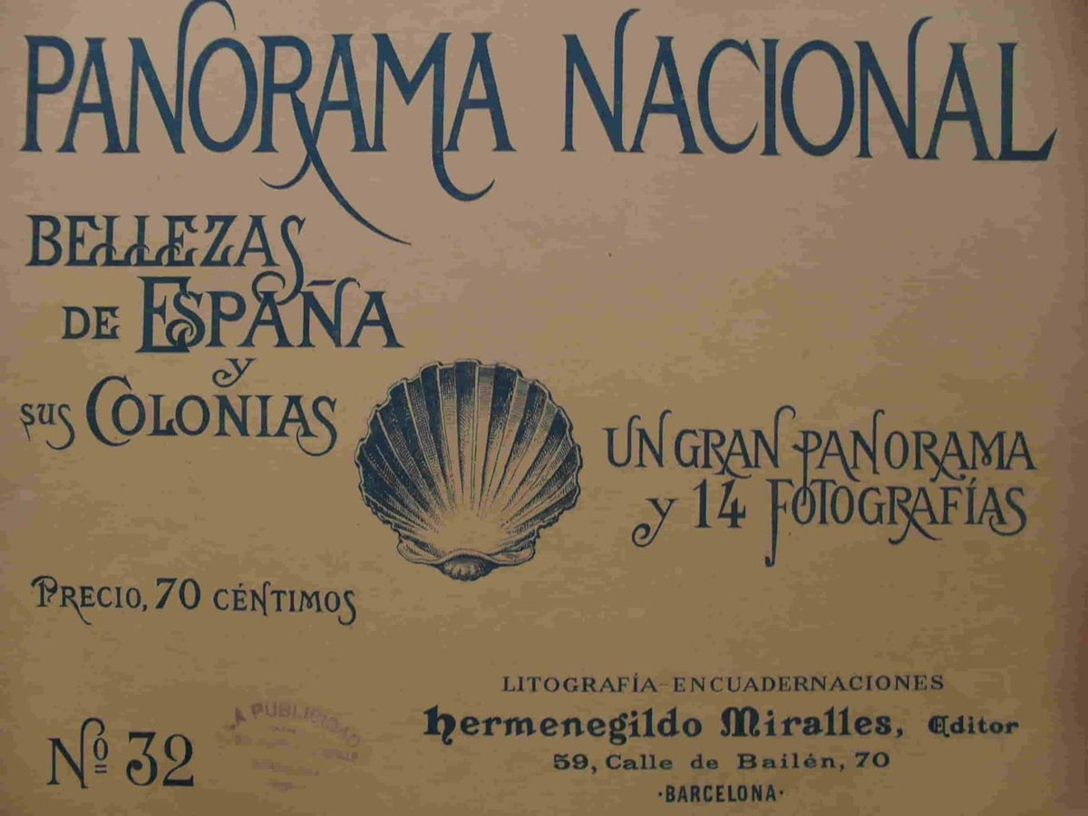 LAMINA V02875: Portada Panorama Nacional. Bellezas de España y sus Colonias numero 32