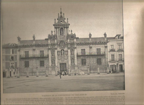 LAMINA V02850: Fachada Universidad de Valladolid 