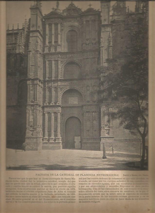 LAMINA V02852: Fachada Catedral de Plasencia