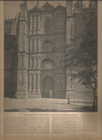 LAMINA V02852: Fachada Catedral de Plasencia