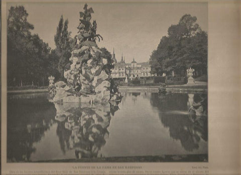 LAMINA V02853: Fuente de la Fama en San Ildefonso