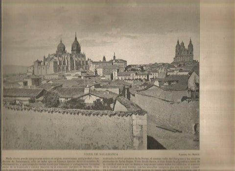 LAMINA V02790: Vista de Salamanca