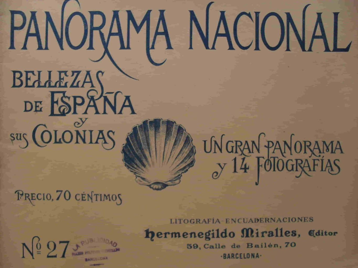 LAMINA V02868: Portada Panorama Nacional. Bellezas de España y sus Colonias numero 27