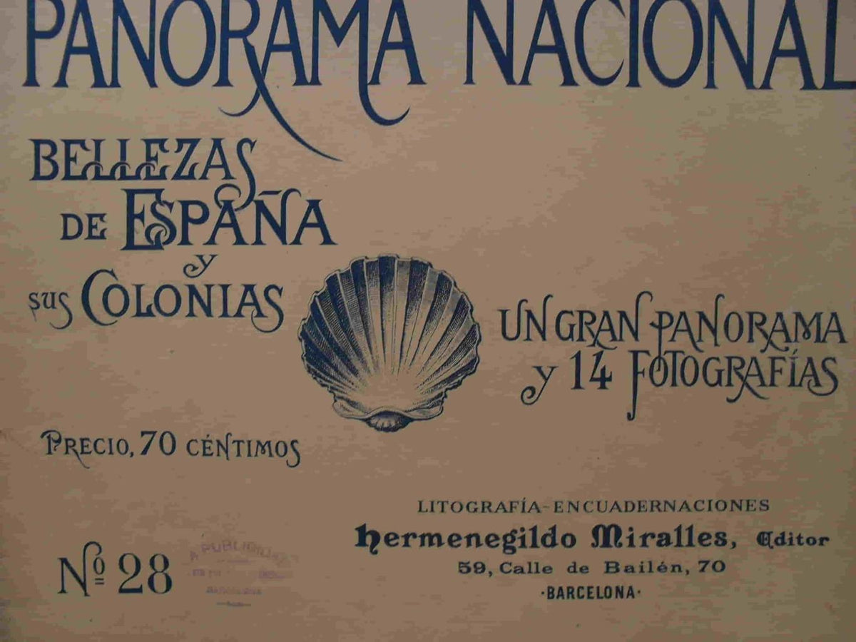 LAMINA V02870: Portada Panorama Nacional. Bellezas de España y sus Colonias numero 28