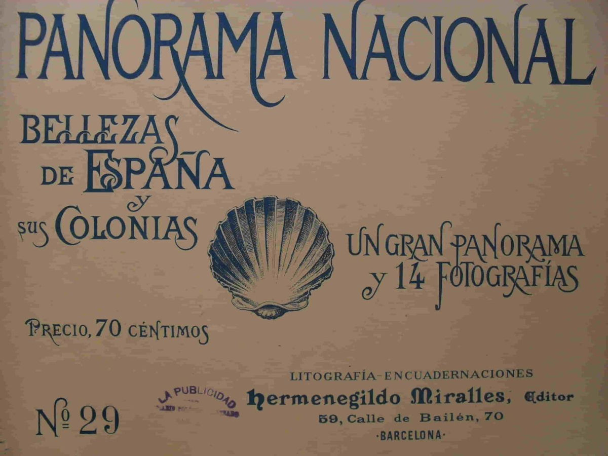 LAMINA V02871: Portada Panorama Nacional. Bellezas de España y sus Colonias numero 29