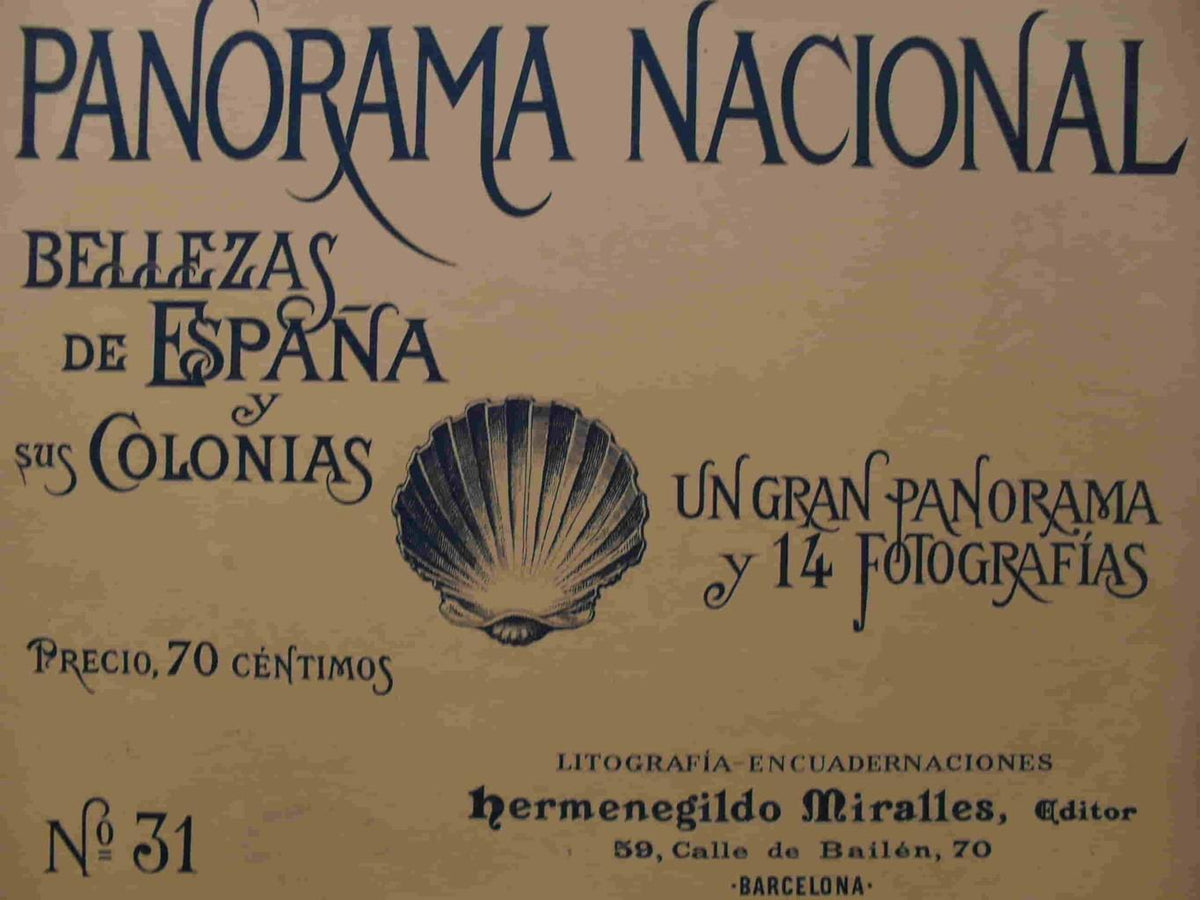 LAMINA V02873: Portada Panorama Nacional. Bellezas de España y sus Colonias numero 1