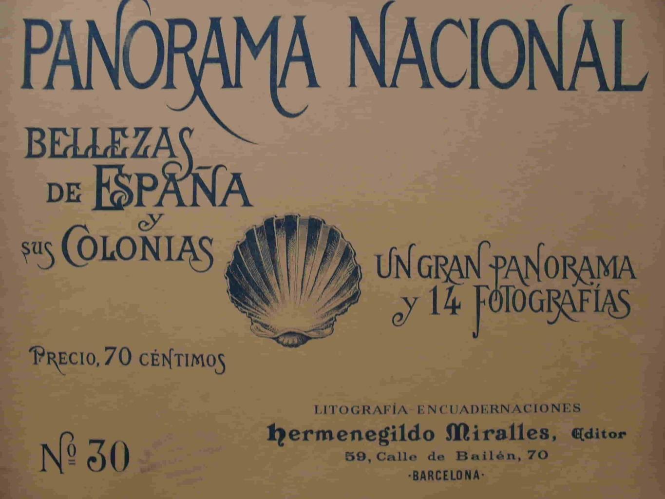 LAMINA V02874: Portada Panorama Nacional. Bellezas de España y sus Colonias numero 30
