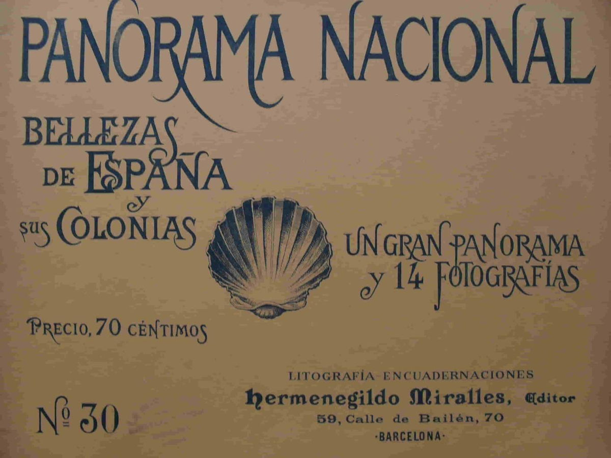 LAMINA V02874: Portada Panorama Nacional. Bellezas de España y sus Colonias numero 30