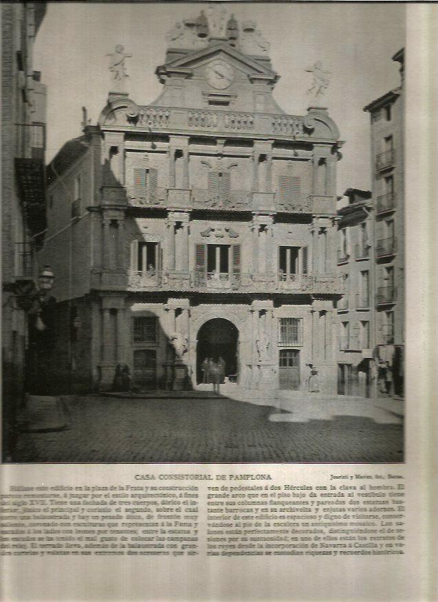 LAMINA V02707: Casa consistorial de Pamplona