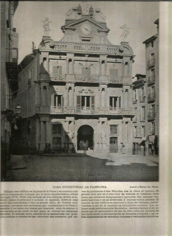 LAMINA V02707: Casa consistorial de Pamplona